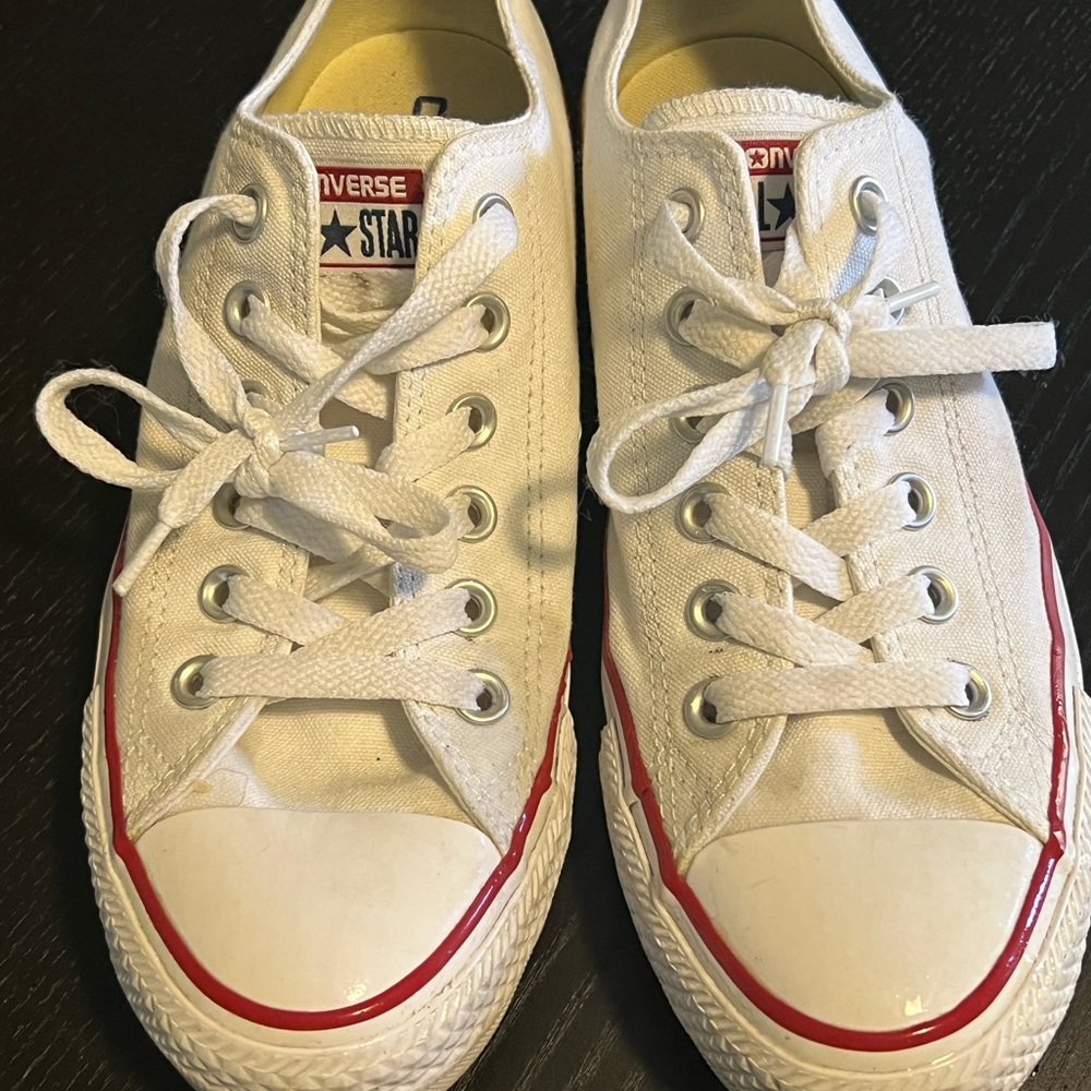 Converse Chucks All Stars Low White M7652 38 Women’s 7.5 Men’s 5.5 - Picture 1 of 7